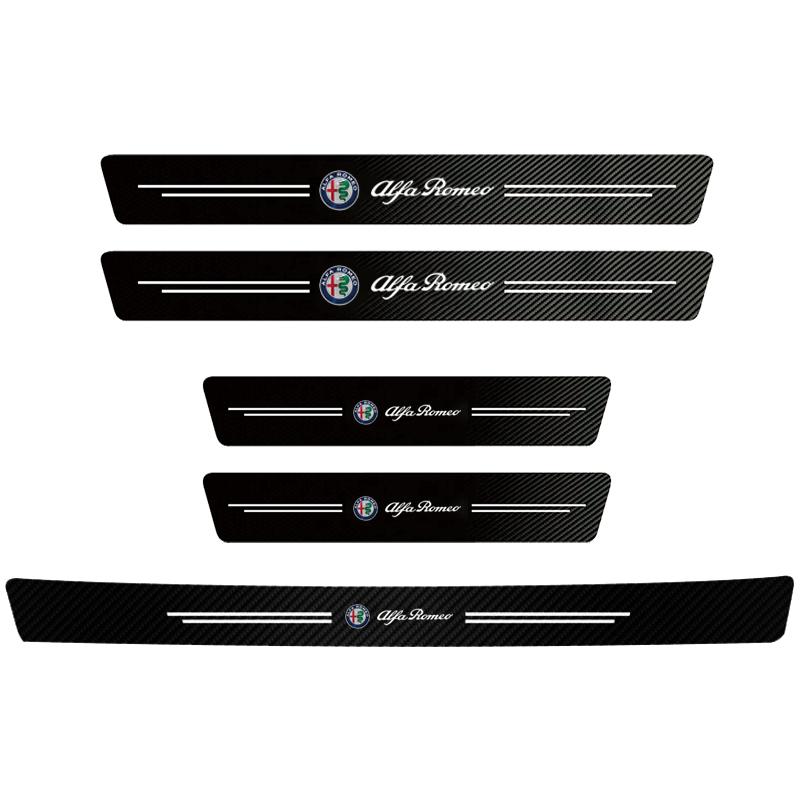 Car doorsill Protective Sticker Tape for Alfa Romeo 159 156 147 Mito Giulia Giulietta Tonale Stelvio 8C GT Volante Accessories
