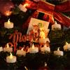 12 Count Clip  Flameless LED Tealight Realistic Flame  Decoration For Vases Tables  Reusable Battery Candle