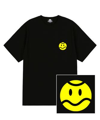 TRIPSHION Tennis Ball Logo T-Shirt - Black