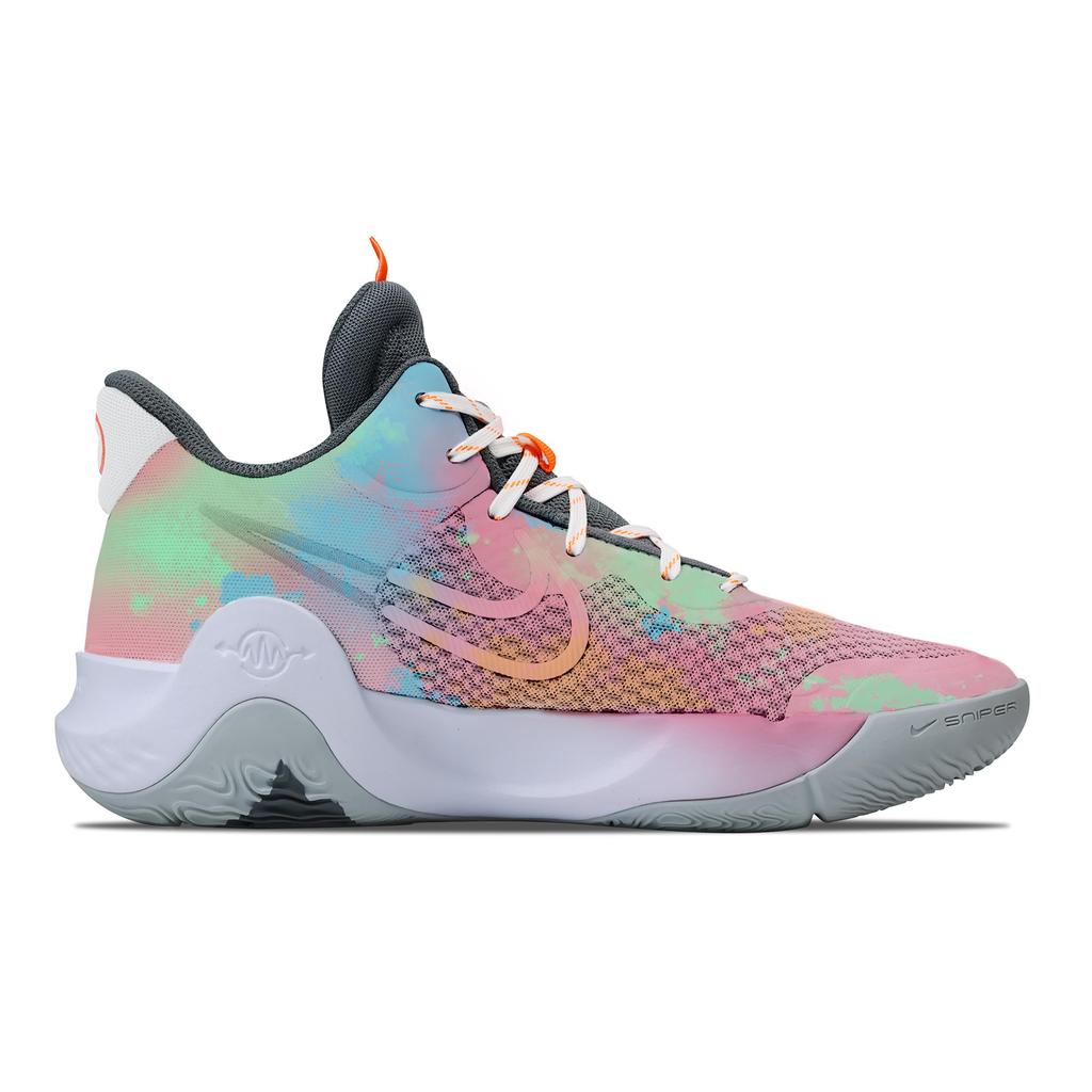 Nike KD Trey 5 IX Cushioning, Wear Resistant Mid top Basketball Shoes Unisex Pink Green CW3402-011(Team529-)