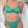 Hot-selling sexy temptation ultra-thin transparent lace underwear women's big breasts show small anti-sagging top support bra