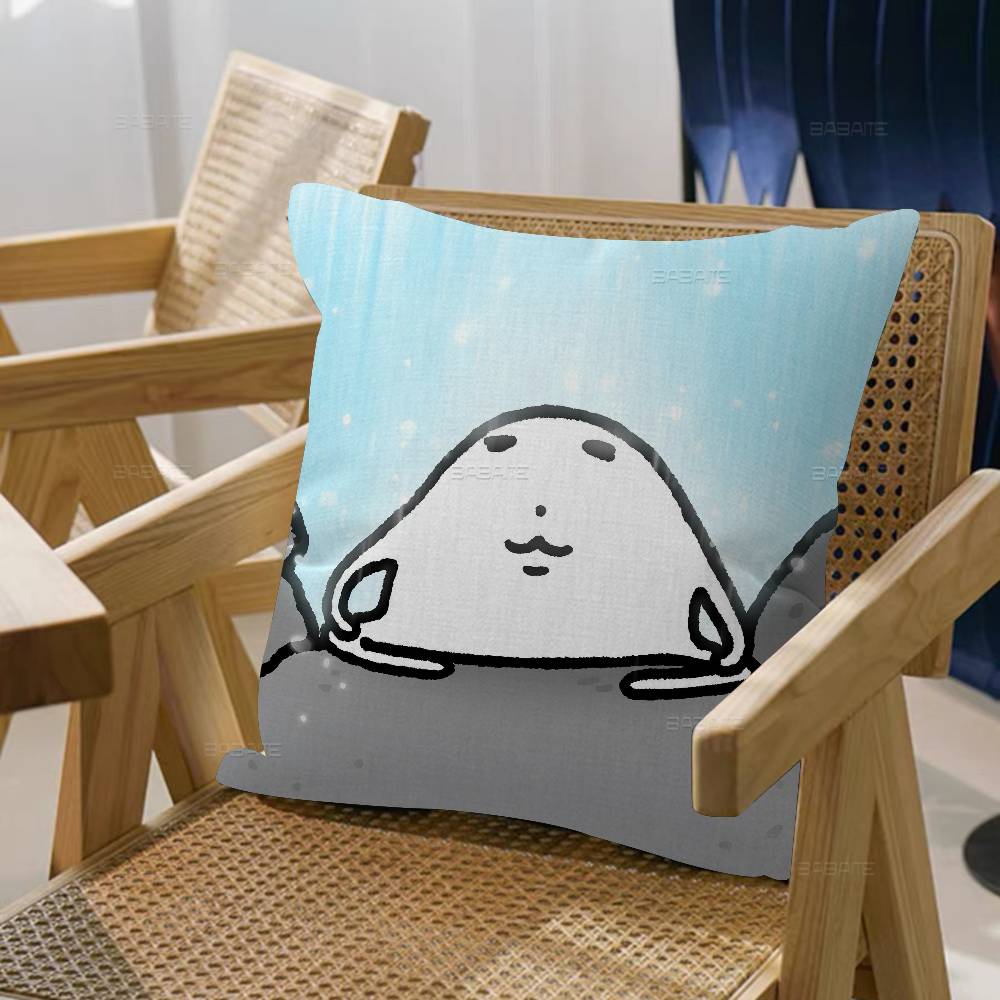 Cute Cartoon M-Mojjilong Cushion Cover Pillow Cover Decor Pillowcase Printed Cushion Case for Couch
