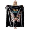 Cool Contrast Tiger Print Flannel Blanket Soft Nap Air Conditioner Throw Home