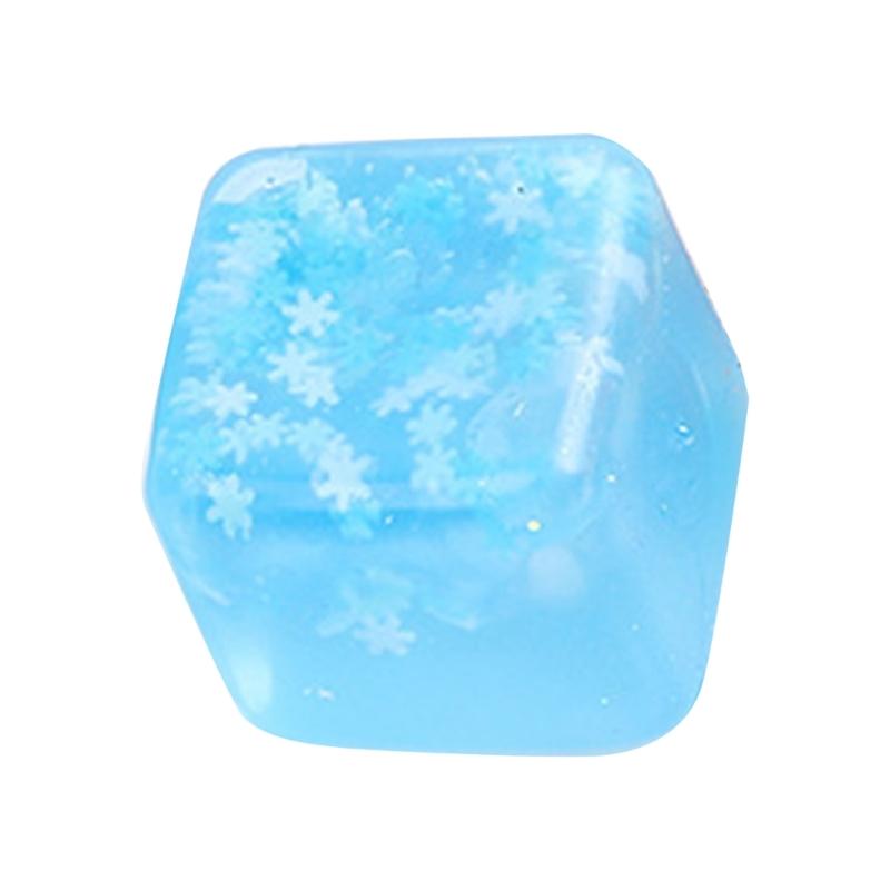 

Ice Block Shape Slow Risings Toy Stress Relief Fidgets Toy Decompression Toy for Kids Christmas Sock Filler 1