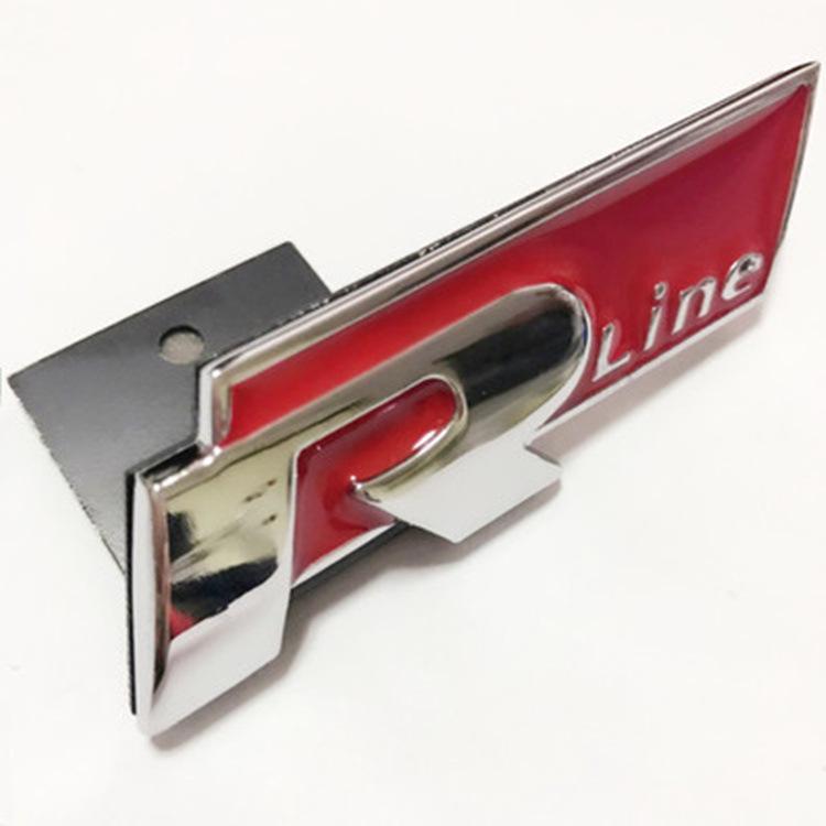 Volkswagen R-logo Car Stickers & Badges for Golf 6, Magotan, New Sagitar, Lavida, CC - Grille Stick-On Type