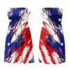 Women Casual Strapless Dress Sleeveless Summer Dress with Star and Stripe Print Lightweight Comfortable Fit for Daily Wear