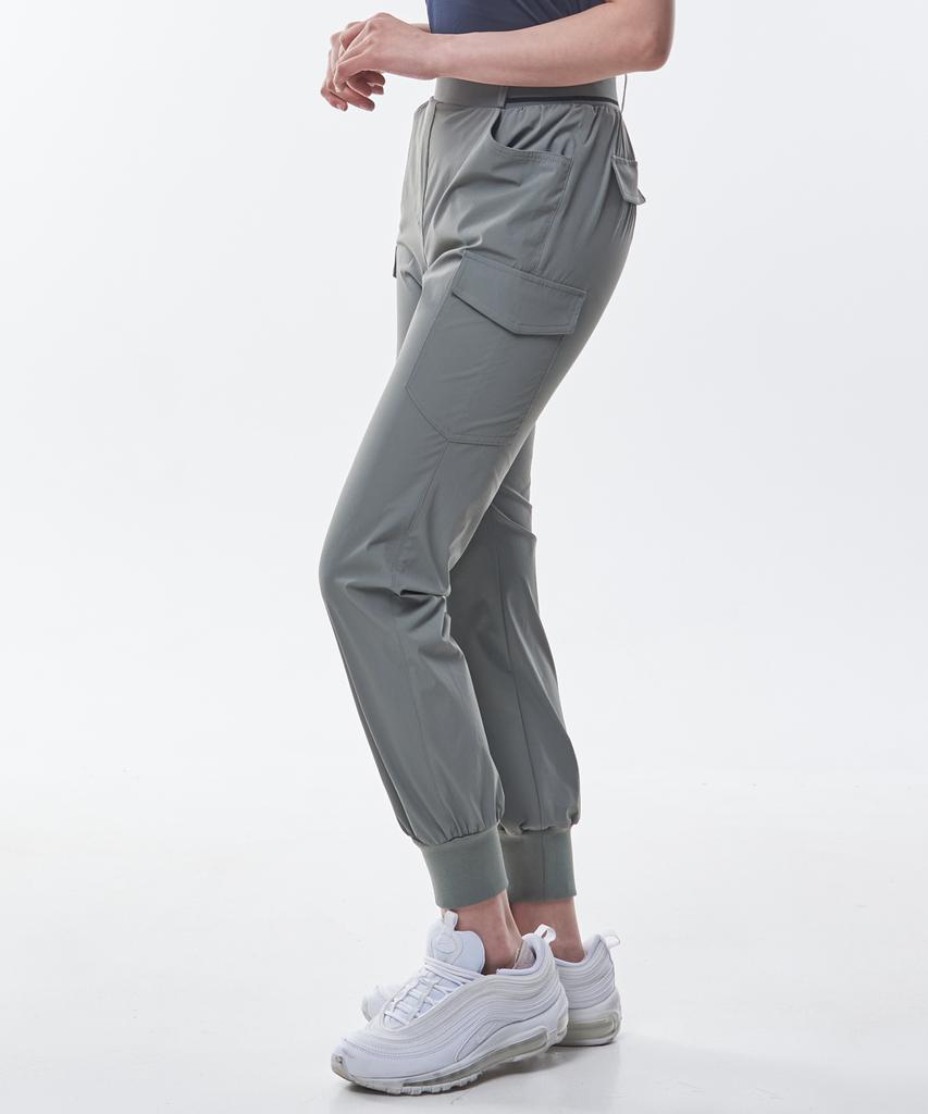 2ELA Lettering Women'S Cargo Jogger Elastic Pants (W6Sp09) 3 Colors