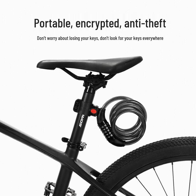 5-Digit Combination Bicycle Cable Lock