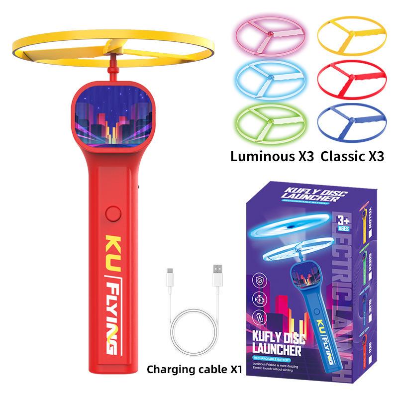 Luminous LED UFO Flying Disc Toy - Glowing Saucer for Kids