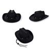 Cappelli da Cowboy Resistenti per Bambini dai 3 ai 12 Anni con Eleganti Borchie a Stella e Vestibilità Regolabile