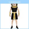 Elegantes Ägyptisches Pharao und Königin Kostümset für Paare für Bühnenauftritte und Rollenspiele
