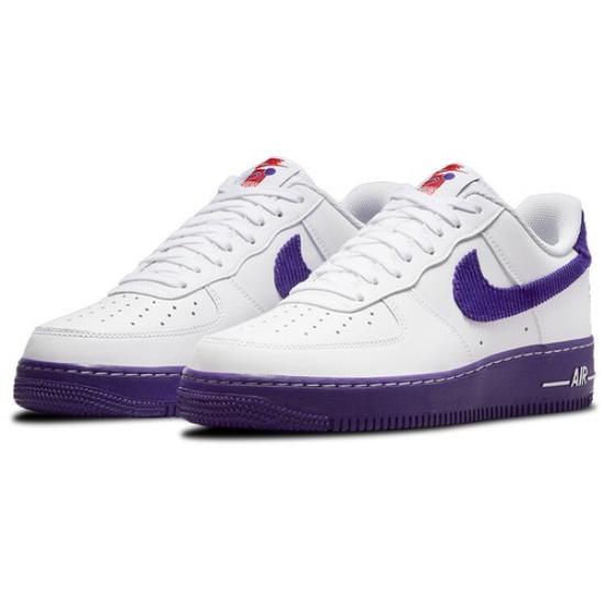 Nike Air Force 1 '07 LV8 EMB White Court Purple 2021 - DB0264100