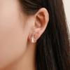 Fashionable Atmospheric Shiny Necklace Earrings Women's Rhinestone Earrings Pendant Full Diamond Crystal Necklace Earring Set