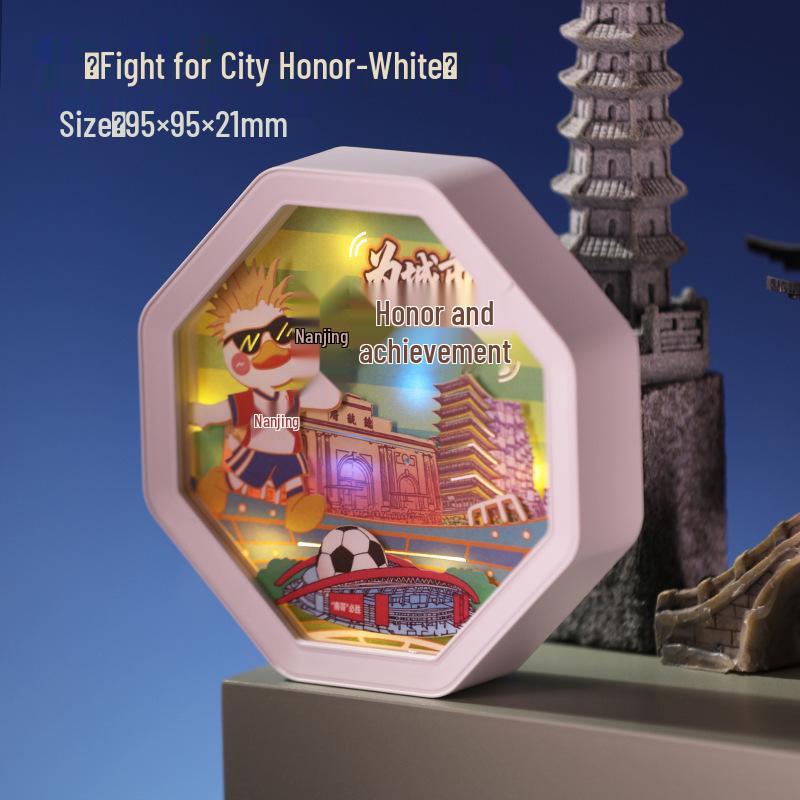 Guochao Paper Sculpture Fridge Magnet Souvenirs for Tourist Attractions