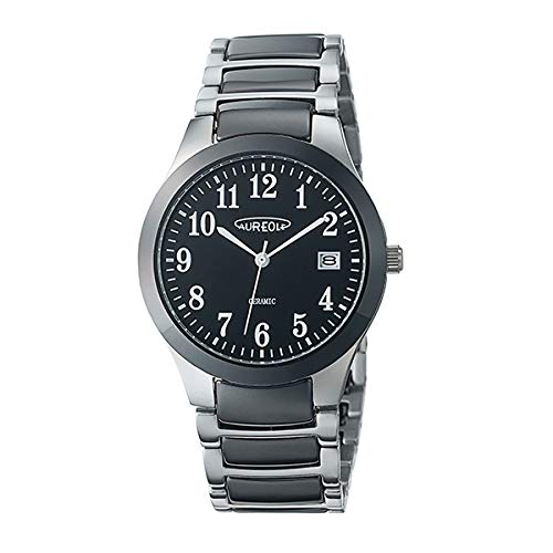 AUREOLE Men s Quartz Watch SW-611M-01 Black/Black