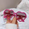 Cute Candy Color Hearts Kids Sunglasses Children Retro Pink Cartoon Sun Glasses Frame Girls Boys Baby Sunglasses UV400 Eyewear