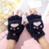 Warm Cat Paw Half-Finger Flip Gloves (2 Pairs)