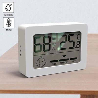 LCD Digital Thermometer And Hygrometer Mini Electronic Clock Humidity Sensor Iutdoor Thermohygrometer