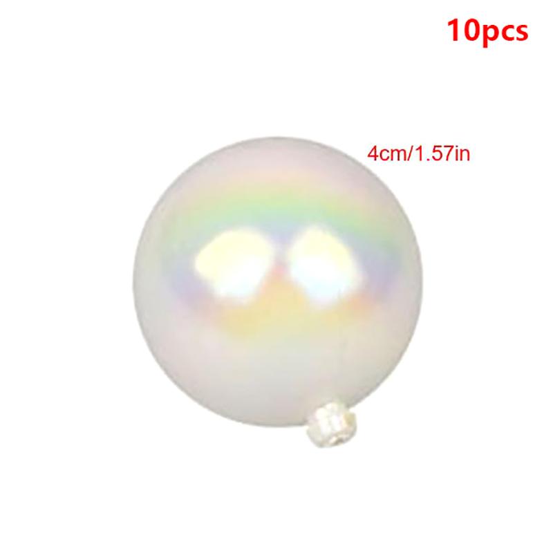 10Pcs Colorful Ball Cake Topper Transparent Balloon Cupcake Diy Decoration For Birthday Party Wedding