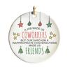 Neighbors Christmas Ornament Thank You Gift for Good Neighbors Welcome to The Neighborhood Holiday Ceramic Tree Ornament