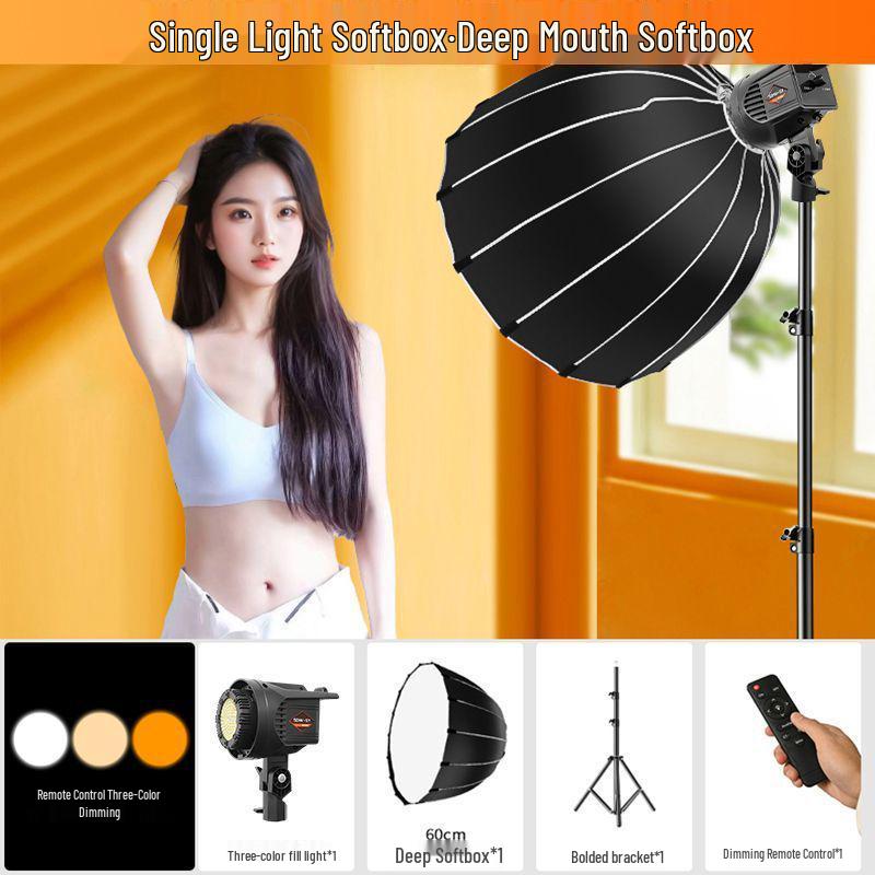 Professional Deep Throw Softbox Light for Photography & Live Streaming