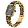 Chanel Premiere L Watches blackDial Plated Gold/leather Quartz Analog Display Women Used