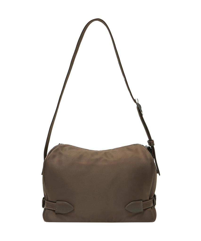 Raiment Side Belt Stud Brick Bag_Brown