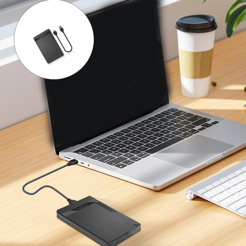 USB3.0 Fast 5Gbps Transfer Aluminum HDD Case For 2.5" SATAs SSDs Mechanical Hard Drive