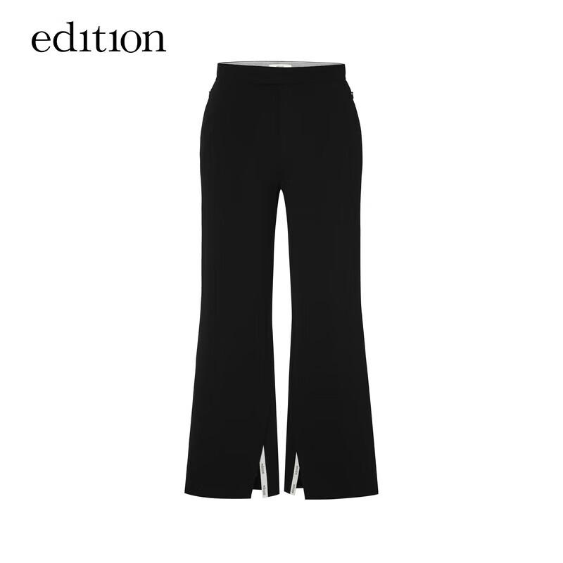 Edition Women's Slim-Fit High-Waist Flared Pants with Side Slits