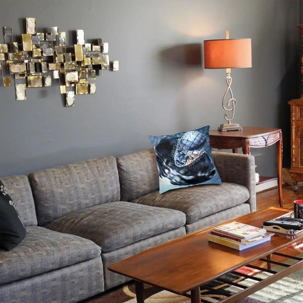 Pinhead Hellraiser Hellbound Pillowcase Printing Cushion Cover Decorative Halloween Horror Movie Throw Pillow Case Cover