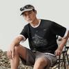 Li Ning CF Round Neck Pullover Letter Print Pattern Short Sleeve T-Shirt Men Tops Standard-White ATSU595-1