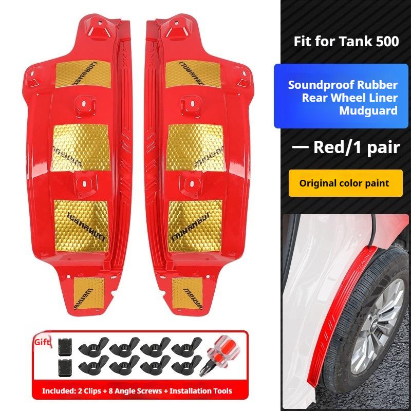 2Pcs for Tank 500 New Energy Vehicle Inner Fender Liner ABS Rear Fender PHEV Specific Accessories and Supplies Car Accessories