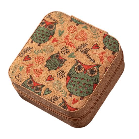 Yousheng Travel Jewelry Organizer Box Zipper Closure Compact Design Small Jewelry Organizer Case Portable Jewelry Storage Holder