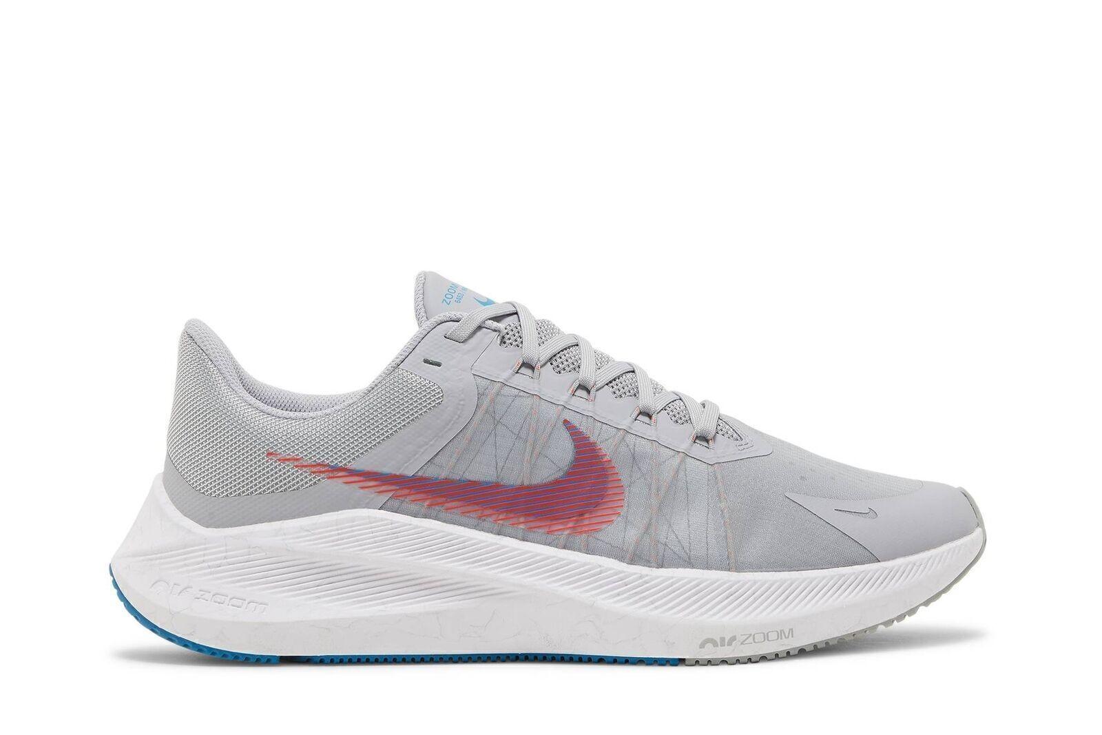 Nike Winflo 8 Wolf Grey Bright Crimson CW3419-004 Men s Shoes 44