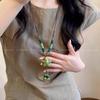 Bohemian Ceramic Necklace: Vintage Ethnic Long Sweater Chain & Zen Choker