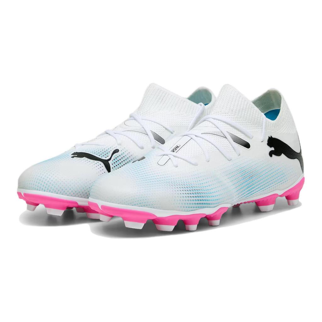 Puma Future Match 7 FG AG Big Kid Phenomenal Pack Kids Sneakers White Black Poison-Pink 107729-01