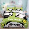 Panda Cartoon Anime Kids Bedding Set - Duvet Cover Decor Quilt Covers Pillowcase For Children'S Bedroom Holiday Gift