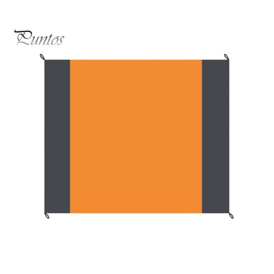 

1 компл. одеяло для пикника на открытом воздухе с сумкой на шнурке с карабином водонепроницаемый пескозащитный складной коврик для машинной стирки прямоугольный коврик для кемпинга и пляжа L оранжевый