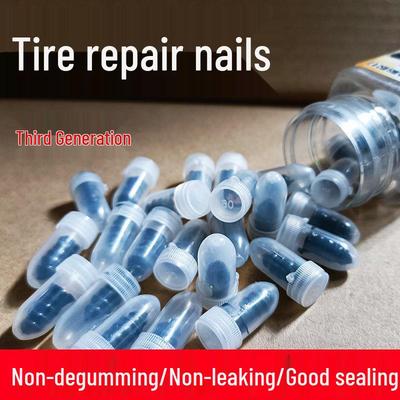 Tubeless Tire Rubber Nail: Motorcycle & Car Tire Repair Mushroom Patch Fluid