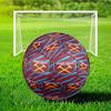 West Football Printed Size 5 Soccer Ball - Durable, Machine-stitched, Soft and Comfortable, Suitable for Training and Matches Gift