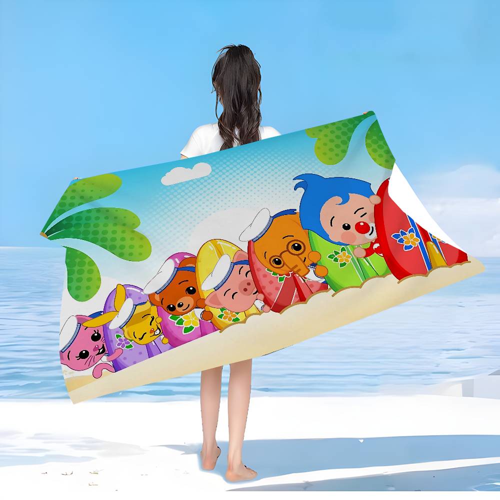 P-Plims Cartoon P-Plim Bath Towel Microfiber Soft Water Absorbing Breathable For Girl Kids Decorative Cartoon Beach Towel