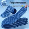 Comfortable Men's Anti-Slip Sports Insoles: Soft Cushion, Foot Massage, Ideal for Summer, Students, Military Training