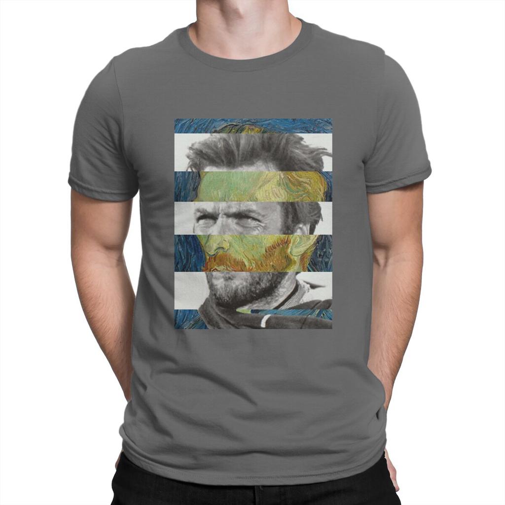 Vincent Van Gogh Post-Impressionist Painter Man TShirt Self Portrait Clint Eastwood Individuality T Shirt Original New Trend