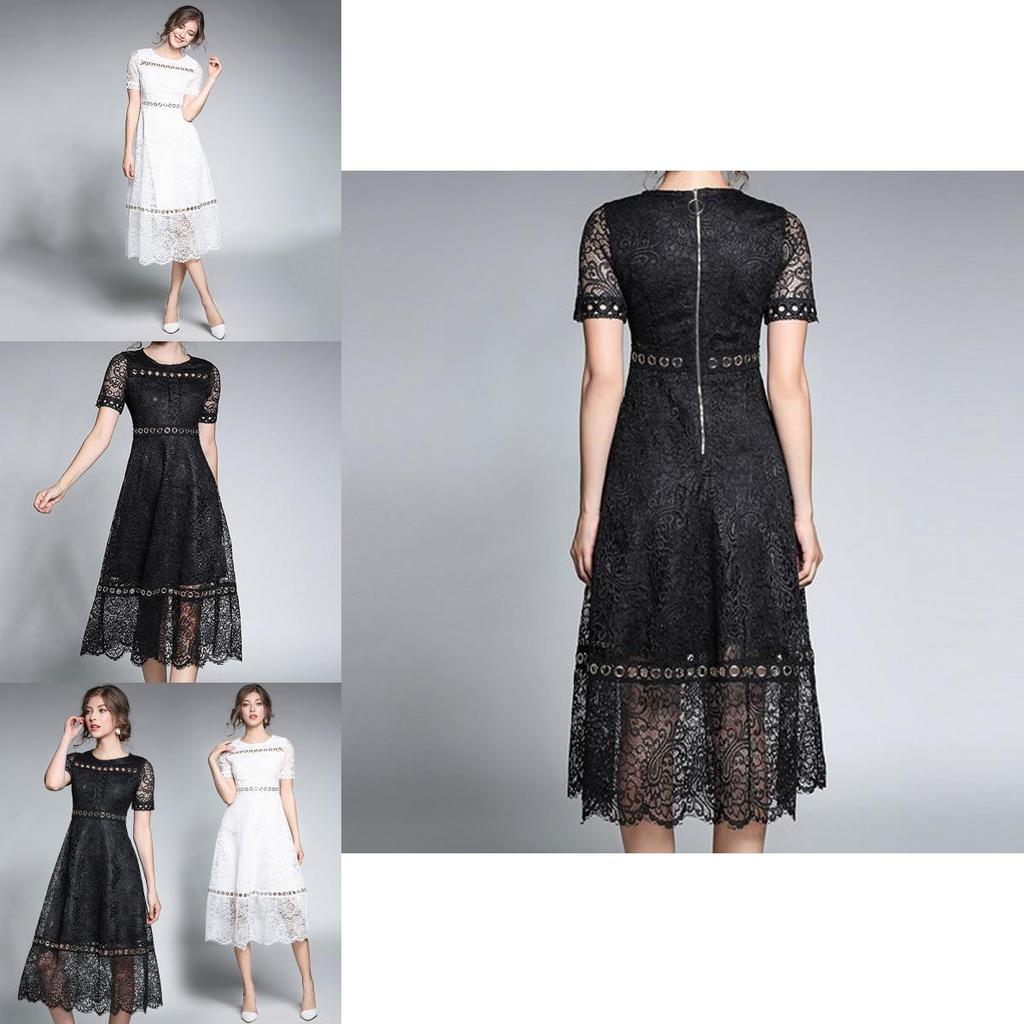 Abito da Cocktail da Donna in Pizzo Floreale Sweetheart Aderente e Svasato per Eleganti Serate