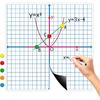 Aizweb Giant Magnetic XY Coordinate Dry Erase Grid,26" X 26" Graph Board for School Classroom Supplies,Magnetic Whiteboard with Counters,Math