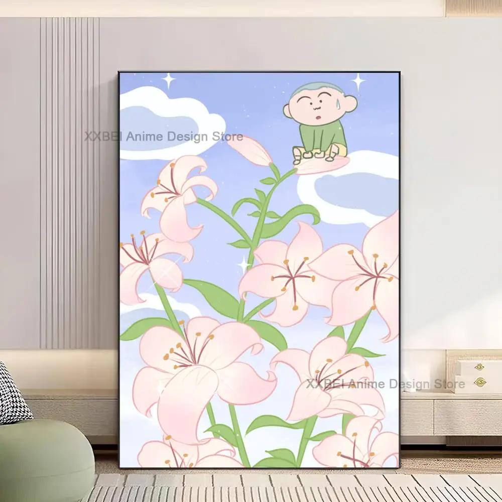 

1pc Modern Home Decor Wall Sticker Crayon Shin-chan Cartoon Poster Bedroom Living Room Cafe Mural High Quality Printed Matter 21cm×30cm NoFrame