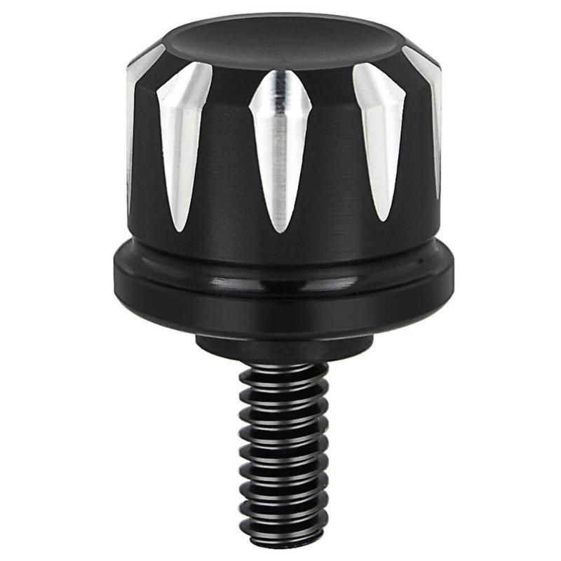 Seat Bolt Tab Screw Mount Knob Cover Metal Alloy Quick-Release Hardware Kit Black Knurled Billet Aluminum for 1996-2022