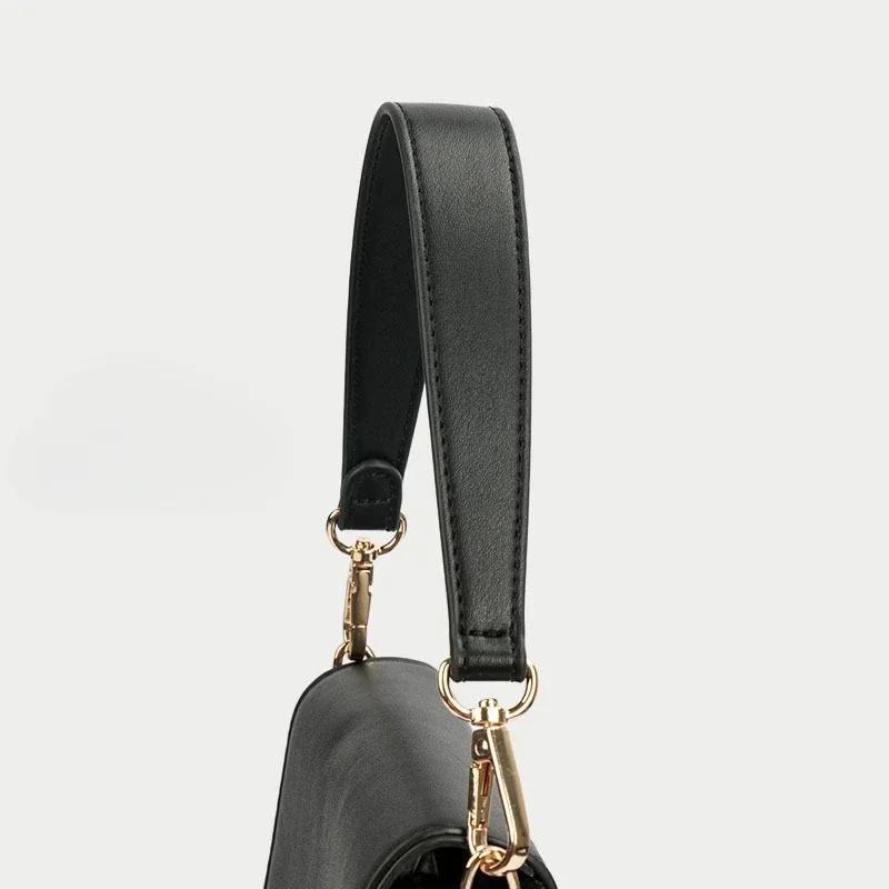 Correa de Bolso 100% Cuero Genuino Asas de Bolso de Mano para Bolso de Mano Correa Corta de Bolso Correa de Bolso Pequeño Hebilla Dorada Correa de Bolso de Repuesto Banda