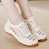 Hollow Breathable Wedge Heel Hole Shoes Spring and Summer New Heightening Non-slip Comfortable Single Shoes Casual Shoes
