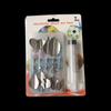 10 Pcs Pudding Nozzle +1 Syringe Tool 3D Jelly Flower Cake Jello Gelatin Art Tool Russia Nozzle DIY Cake Decorating Gadget